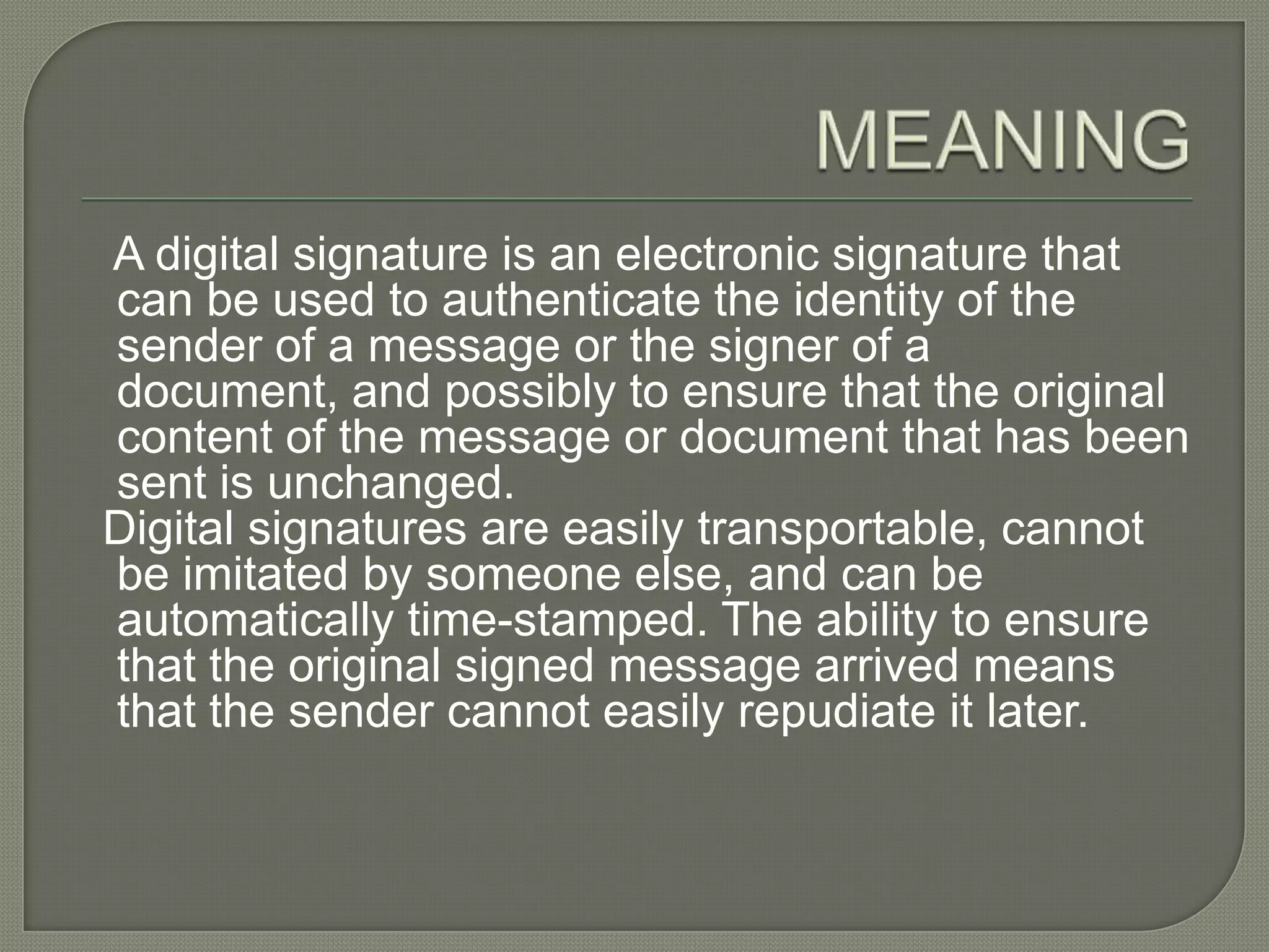 Digital Signature | PPTX