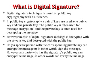 Digital signature | PPT