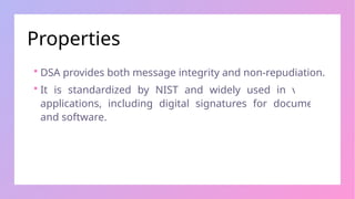 Digital Signature in CryptographyElgammal | PPT