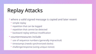 Replay Message Digital Signature in CryptographyElgammal | PPT
