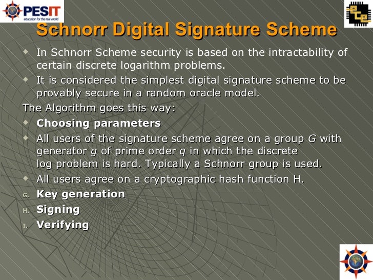 Image result for SCHNORR SIGNATURES