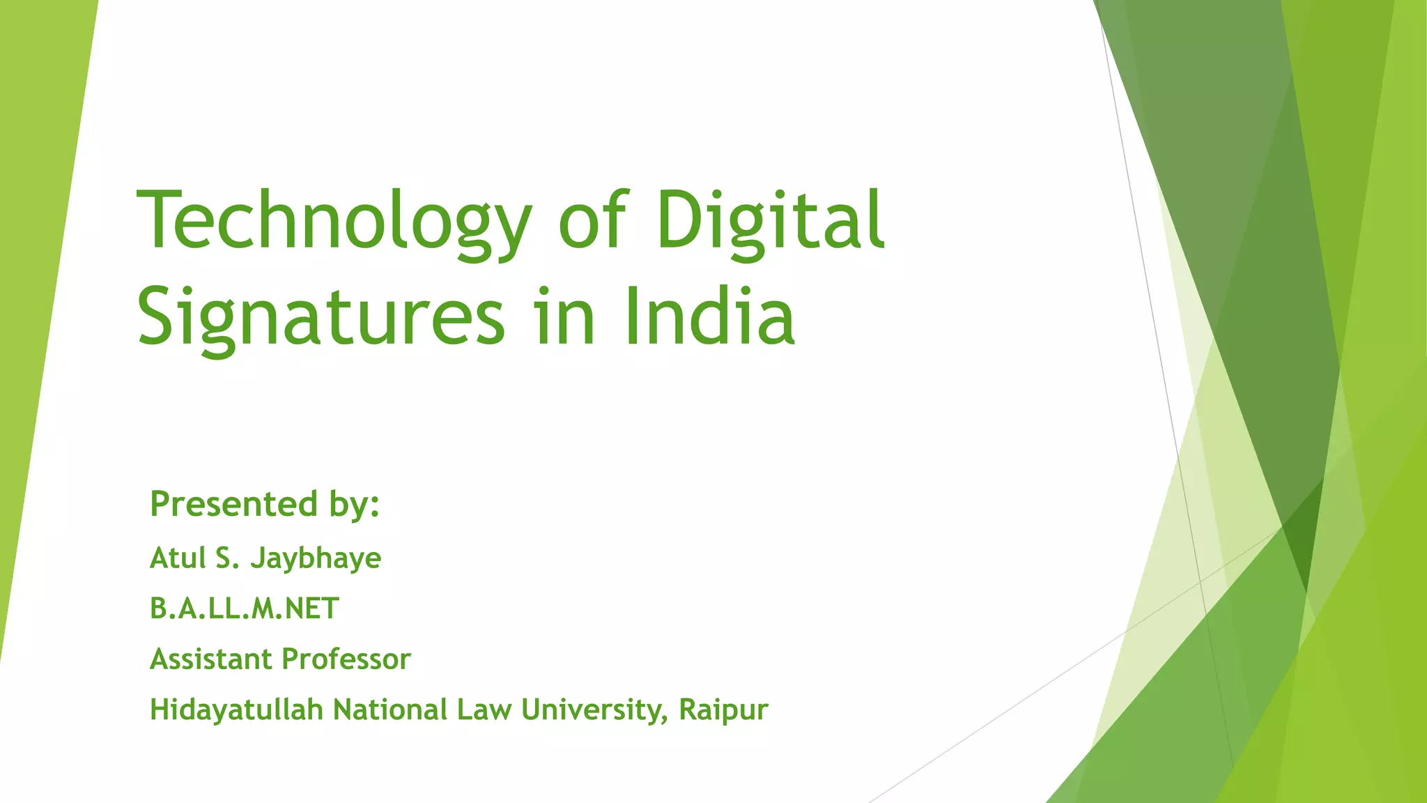 Digital signatures | PPTX