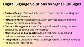 Dynamic Impressions: Elevate Your Message with Digital Signs by Signs ...