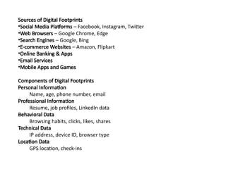 Understanding Digital Footprints and Data Protection Laws: Privacy ...