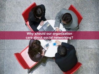 Why should our organization care about social networking? 