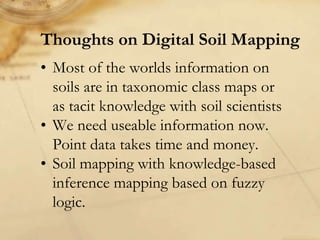 Digital soil mapping