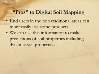 Digital soil mapping