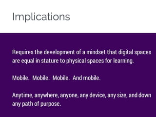 Developing Digital Spaces for Learning