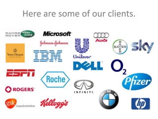 Private & Confidential – 19/8/2014 
Here are some of our clients. 
 