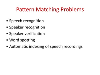 Digital speech processing lecture1 | PPTX