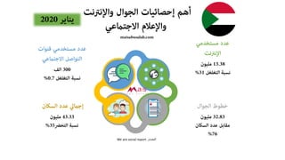 ‫المصدر‬We are social report
 
