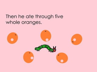 Then he ate through five whole oranges.