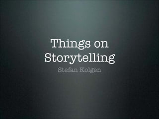 Digital storytelling