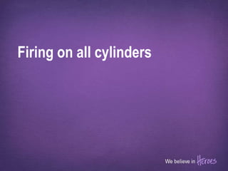 Firing on all cylinders
 