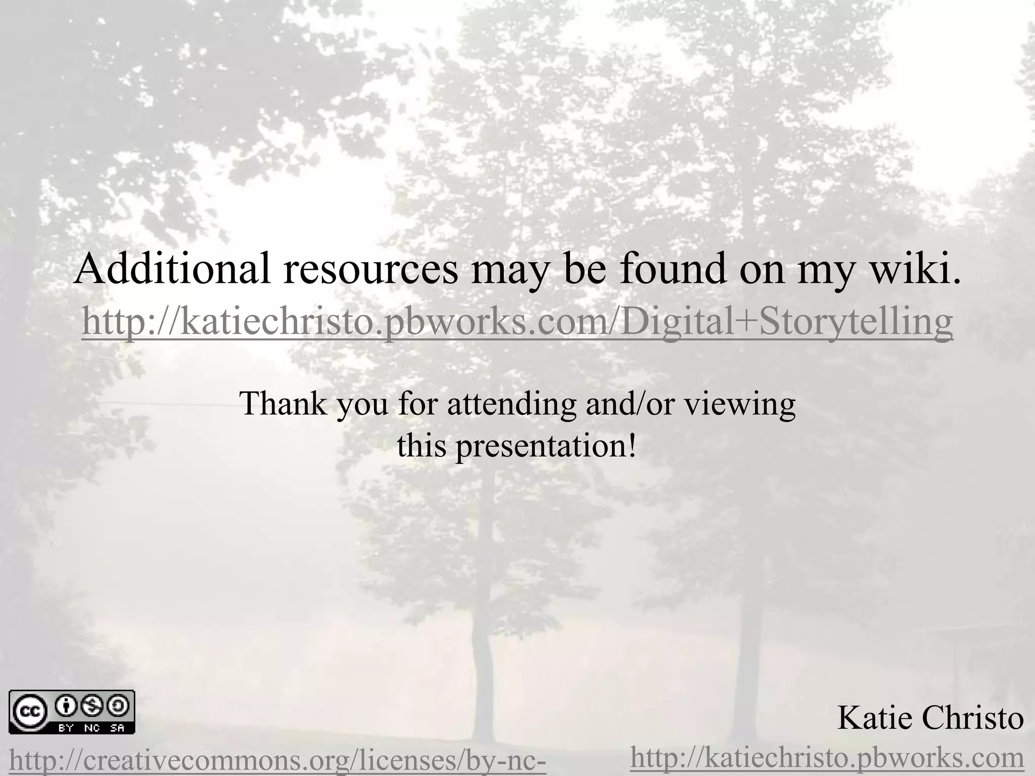 Digital Storytelling 2009