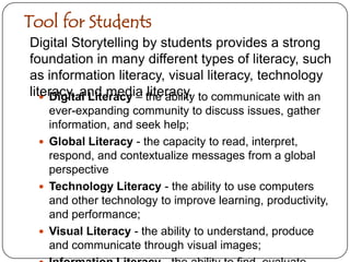 Digital Storytelling As Effective Learning Tool for Students Digital Literacy