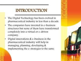 Digital strategies in pharmaceutical industry | PPTX