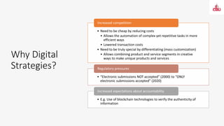 Digital  Strategies: Covid-19 in Context