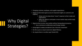 Digital  Strategies: Covid-19 in Context