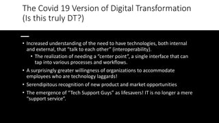 Digital  Strategies: Covid-19 in Context
