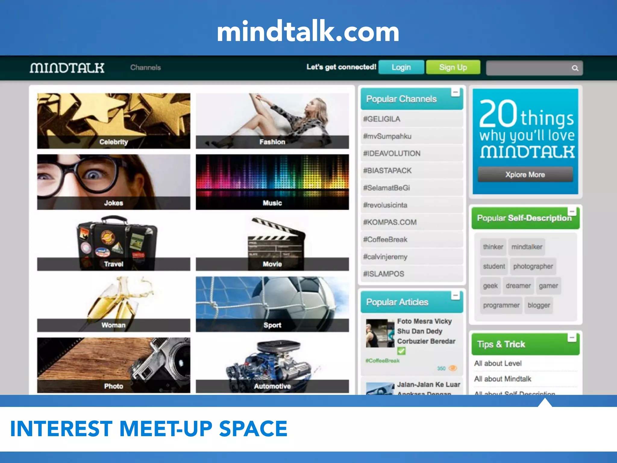 mindtalk.com

INTEREST MEET-UP SPACE

ATMAKA

 