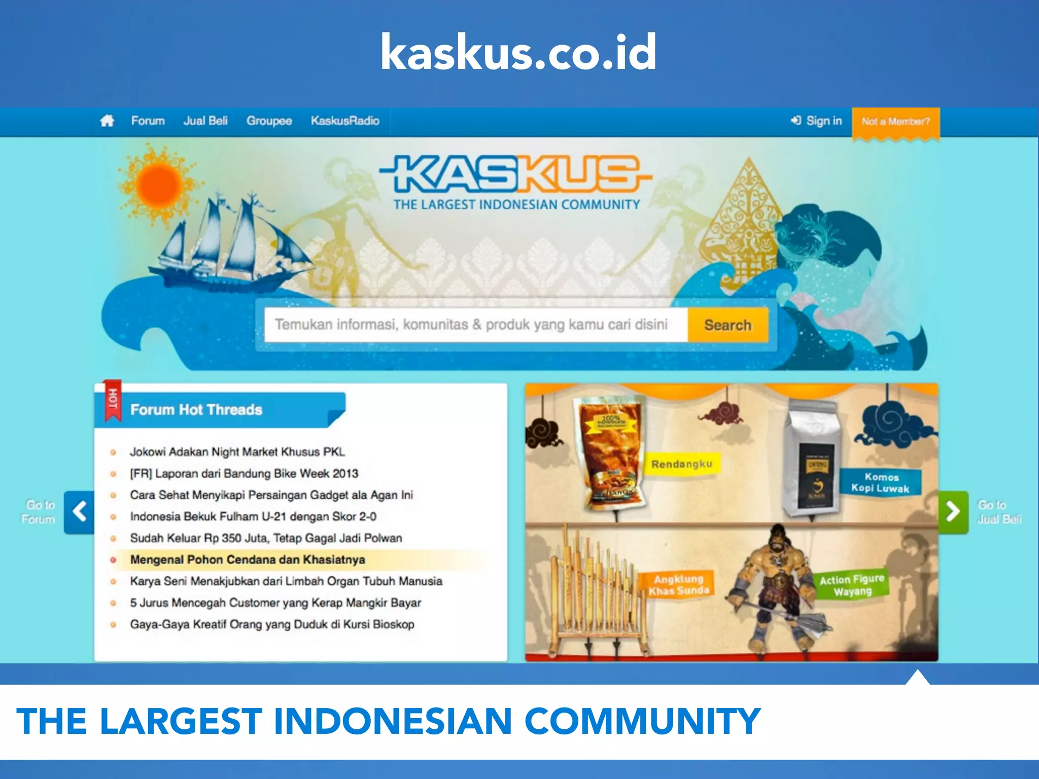 kaskus.co.id

THE LARGEST INDONESIAN COMMUNITY

ATMAKA

 
