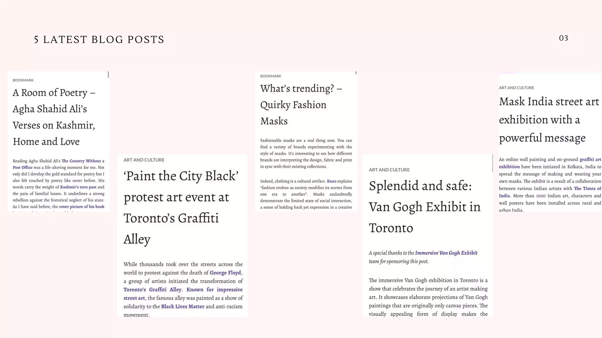 035 LATEST BLOG POSTS
 