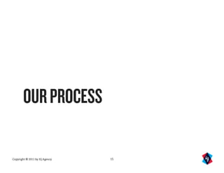 OUR PROCESS

Copyright © 2011 by IQ Agency   15
 