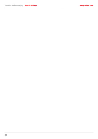 Planning and managing a digital strategy www.redant.com
30
 