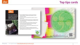 Top tips cards
1926/03/2014 Jisc Digital Student http://digitalstudent.jiscinvolve.org.uk
 