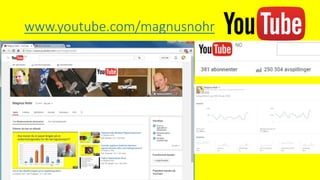 www.youtube.com/magnusnohr
 