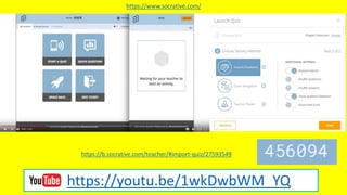 https://youtu.be/1wkDwbWM_YQ
https://b.socrative.com/teacher/#import-quiz/27593549
https://www.socrative.com/
 