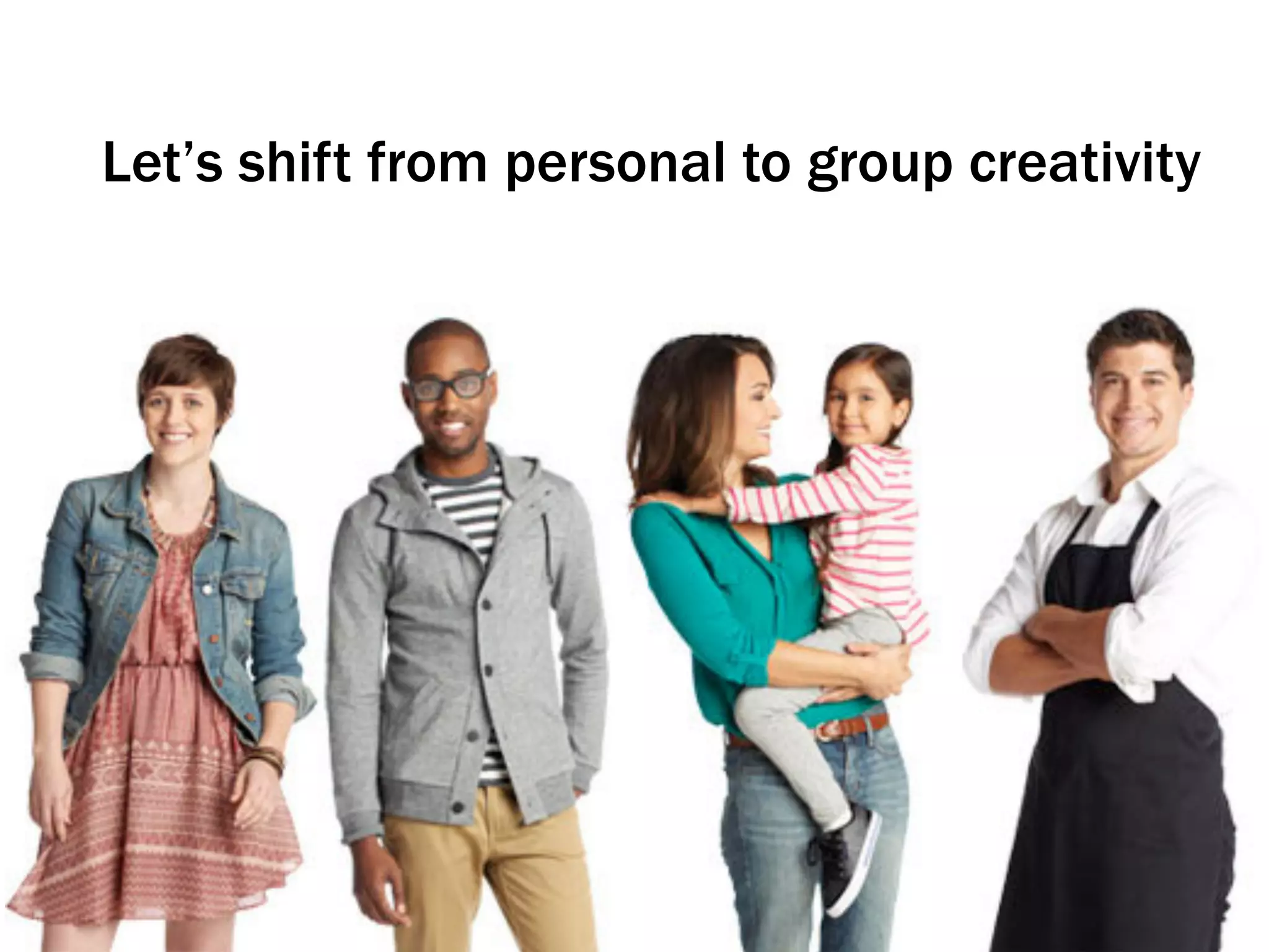 Everyone can be creative.
Use a UFB to cultivate creativity.
@weisesarah @linnaferguson
UFB	
  =	
  Uninterrupted	
  Focus	
  Block	
  
	
  
This	
  is	
  a	
  way	
  to	
  protect	
  your	
  Bme,	
  focus	
  on	
  a	
  single	
  
thing,	
  and	
  empower	
  yourself	
  to	
  be	
  creaBve.	
  	
  	
  
 