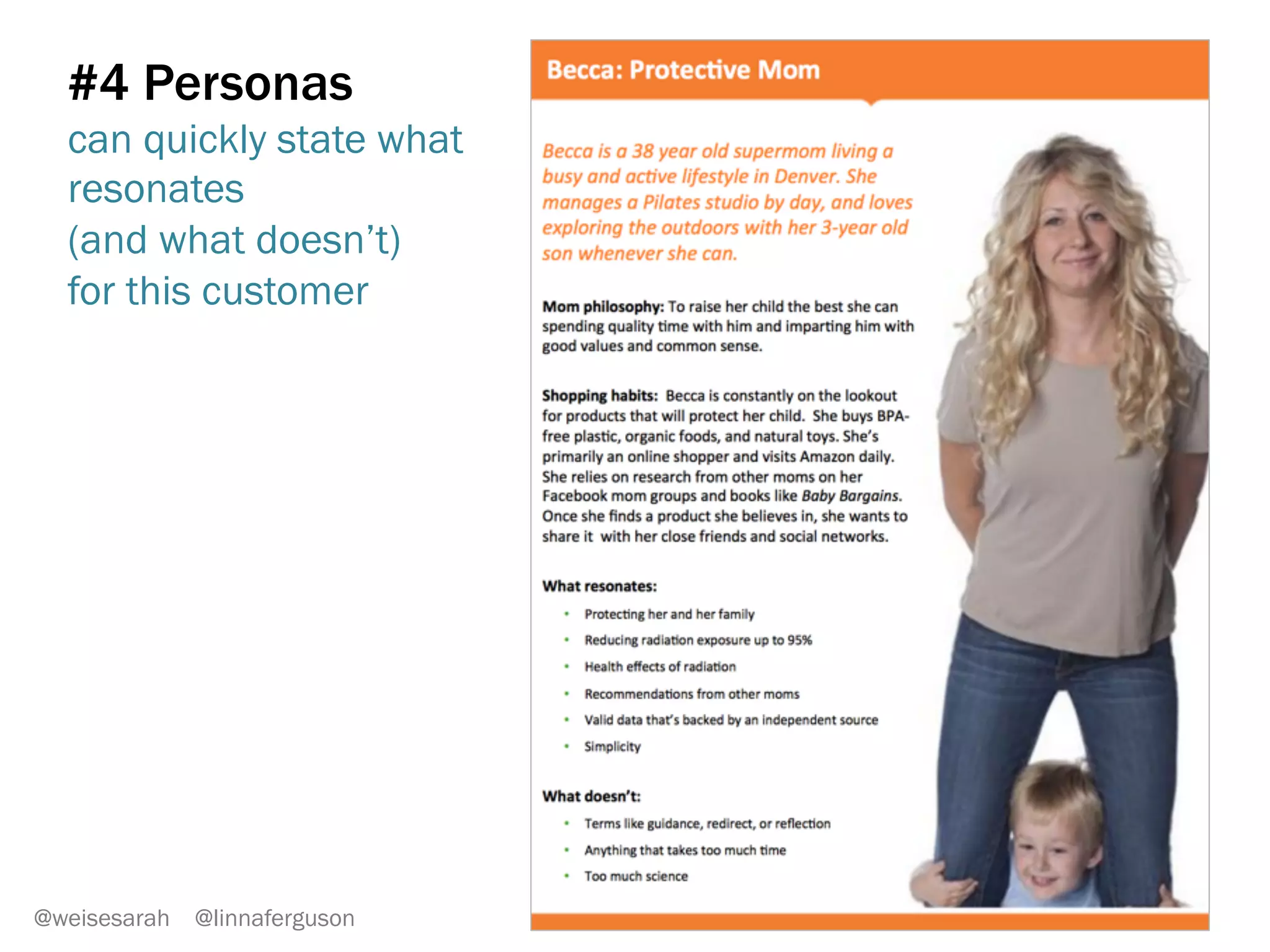 #3 Wall target helps visualize and narrow key priorities
@weisesarah @linnaferguson
Here’s a twist!
Have a team
prioritize in
silence.
 