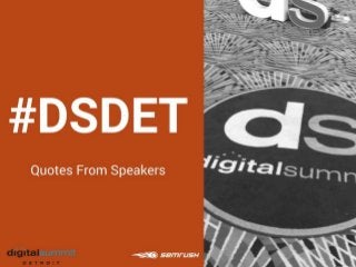 Digital Summit Detroit Best Takeaways