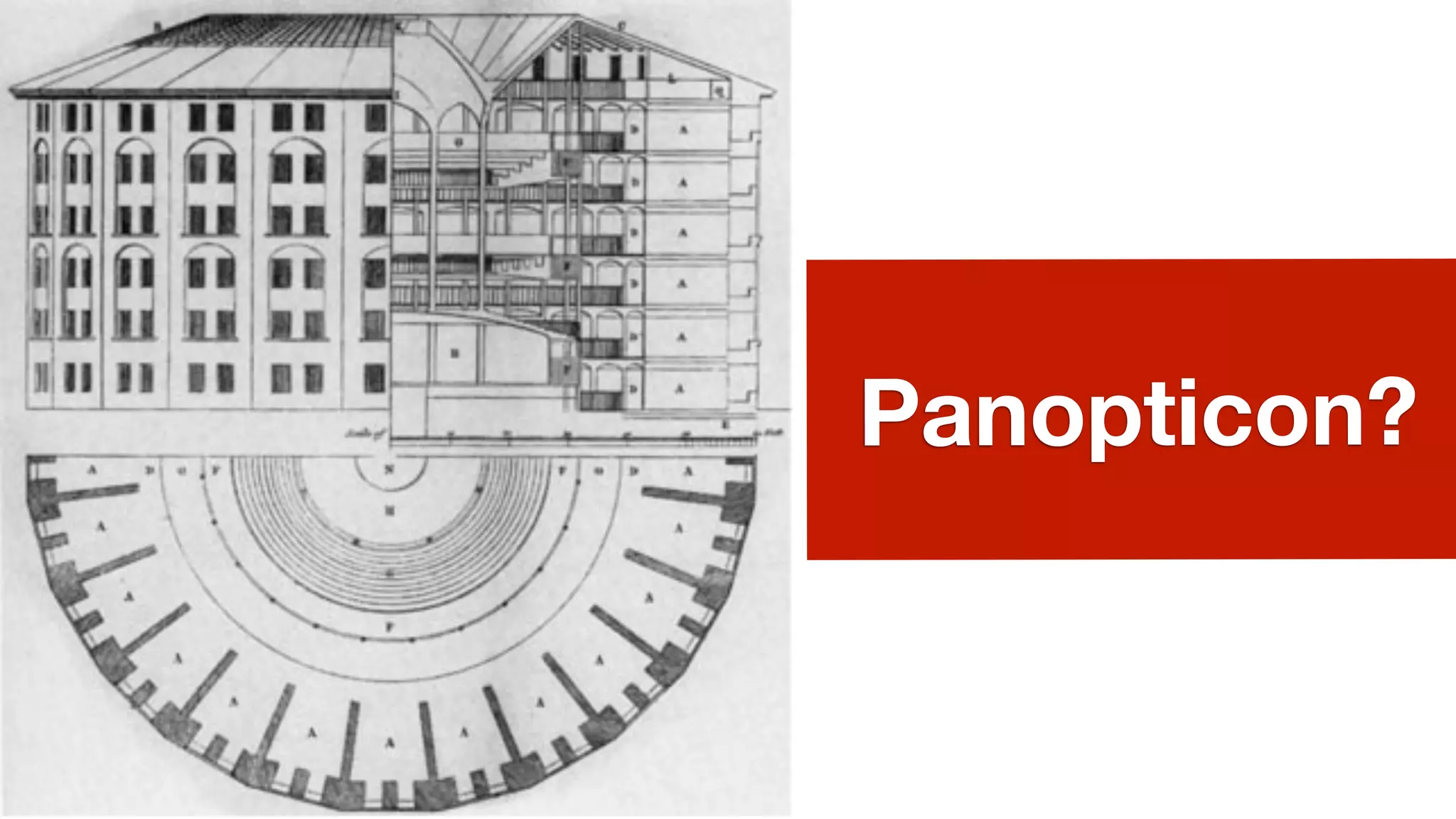 Panopticon?
Image : http://goo.gl/Fekj
 