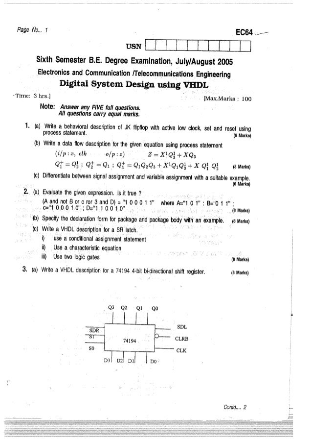 Digital system design 2(vtu planet.com)