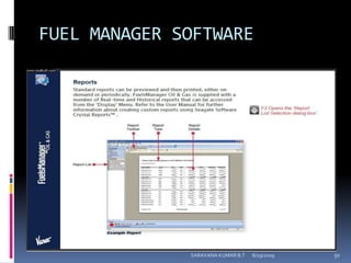 FUEL MANAGER SOFTWARE8/12/2009SARAVANA KUMAR B.T50