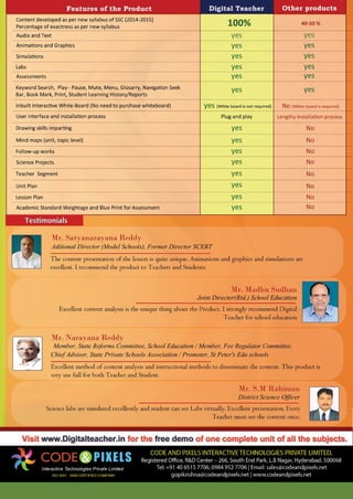 Digital teacher brochure