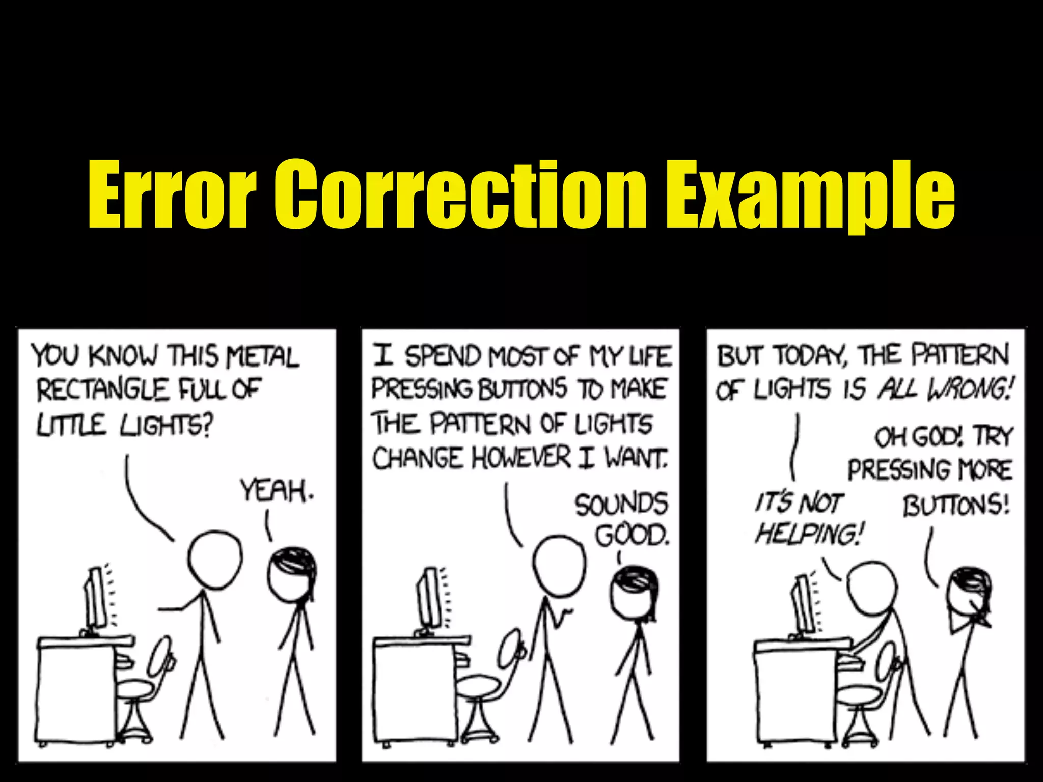 Error Correction Example
 