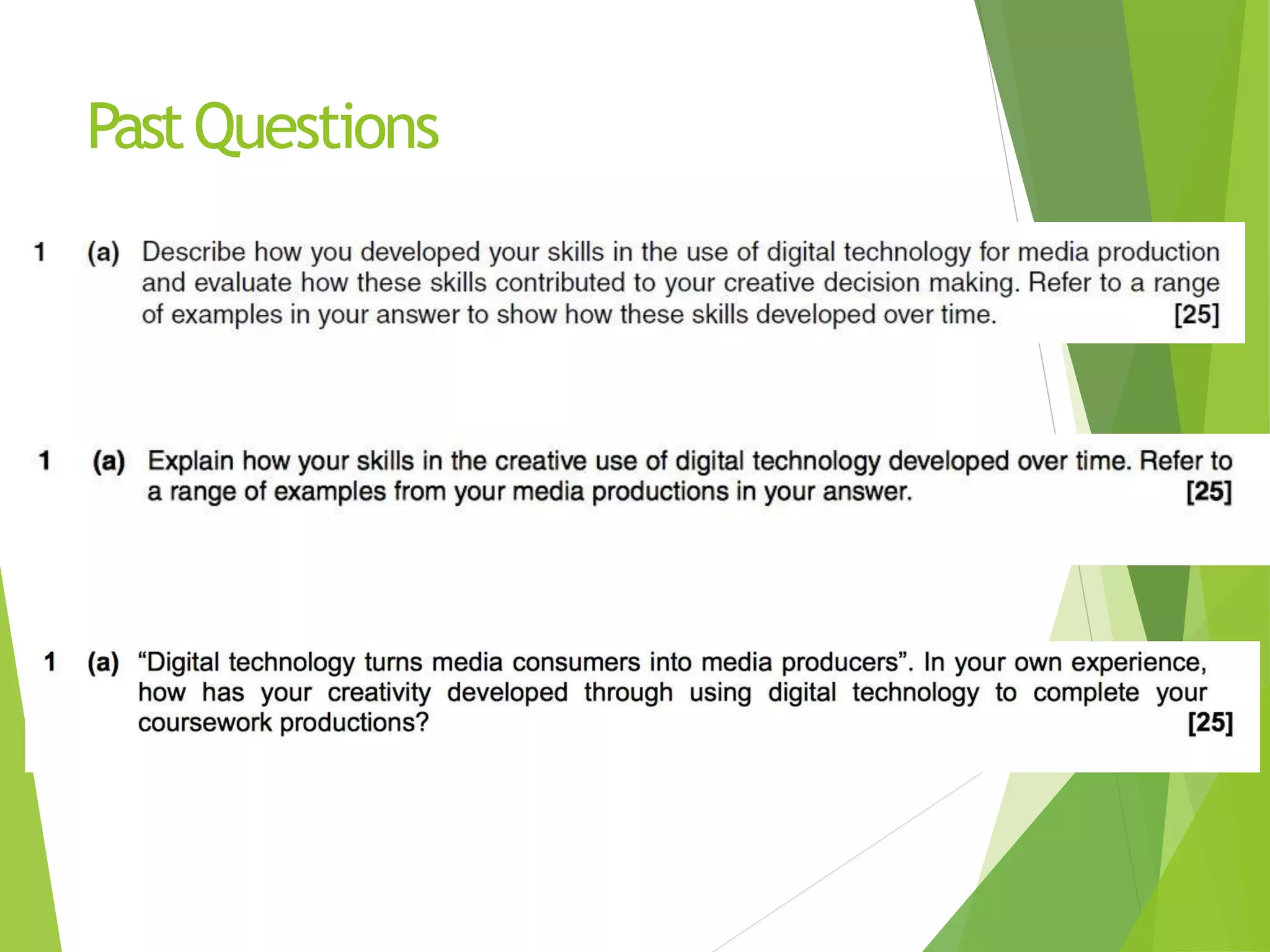 Digital technology section a question 1 | PPT