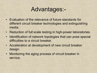 Digital testing of high voltage circuit breaker | PPTX