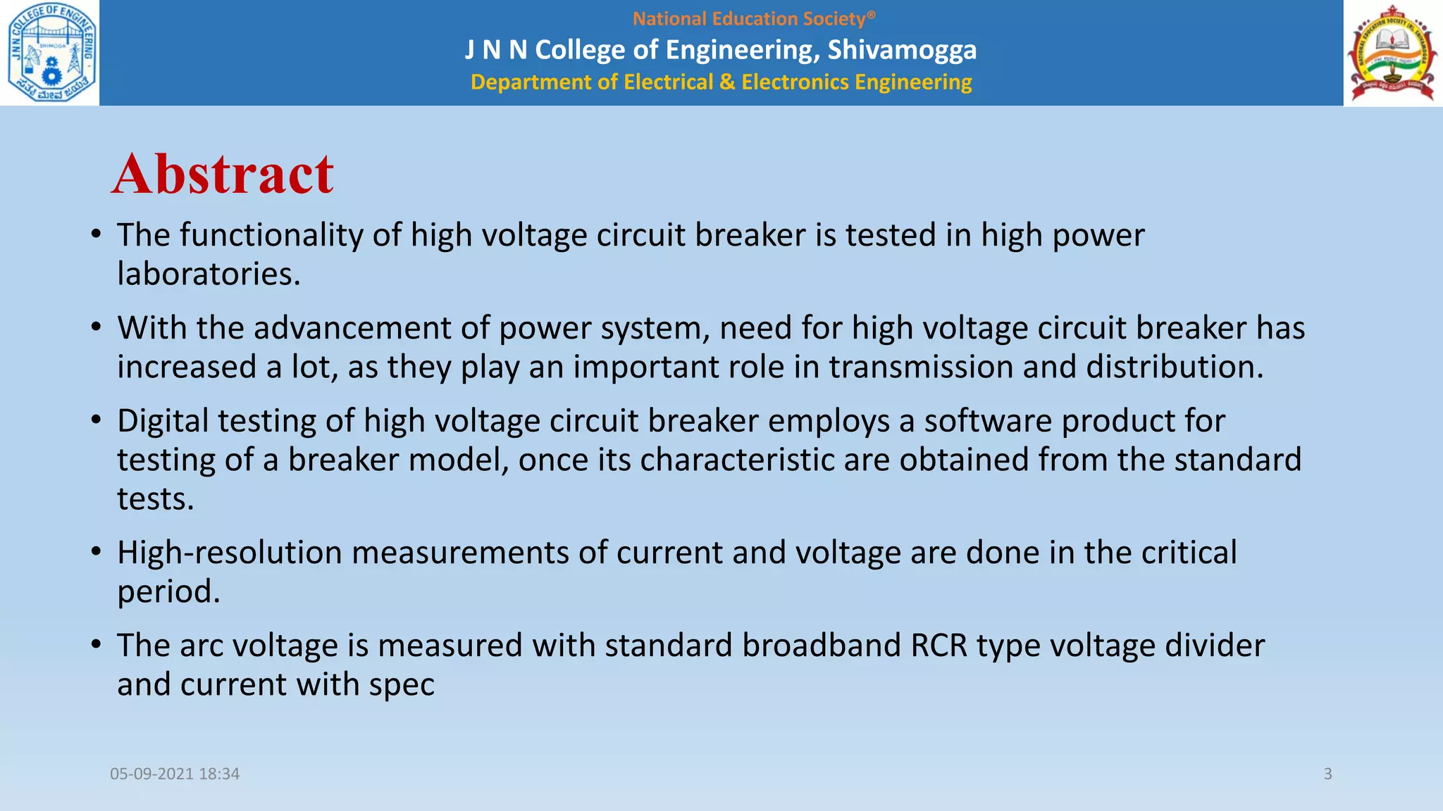 Digital testing of high voltage circuit breaker seminar ppt | PDF ...