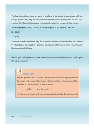 digital text on topic electricity class 10 physics