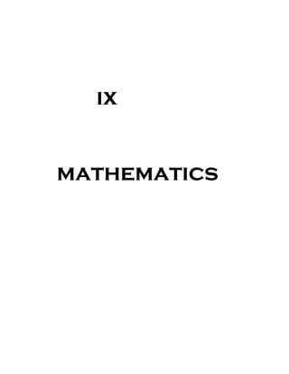 ix 
mathematics 
 