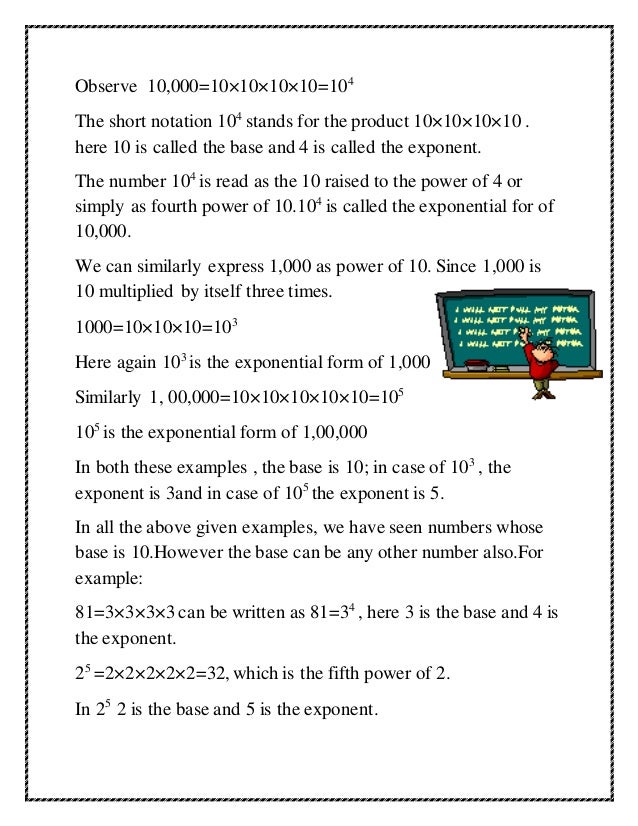 digital textbook exponents and powers 1000 exponential form