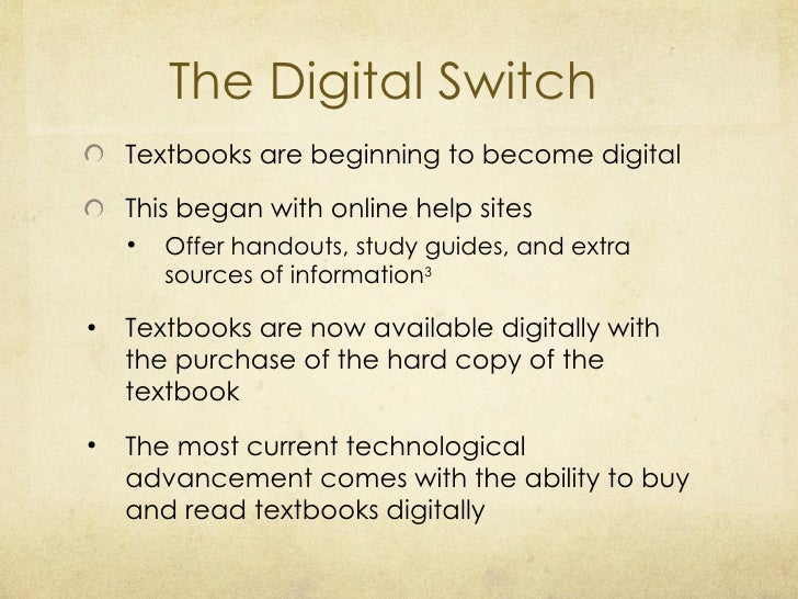 Digital Textbooks