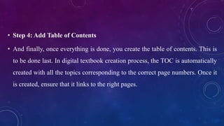 Digital texts & e content | PPTX