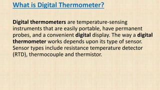 Digital thermometer PPT