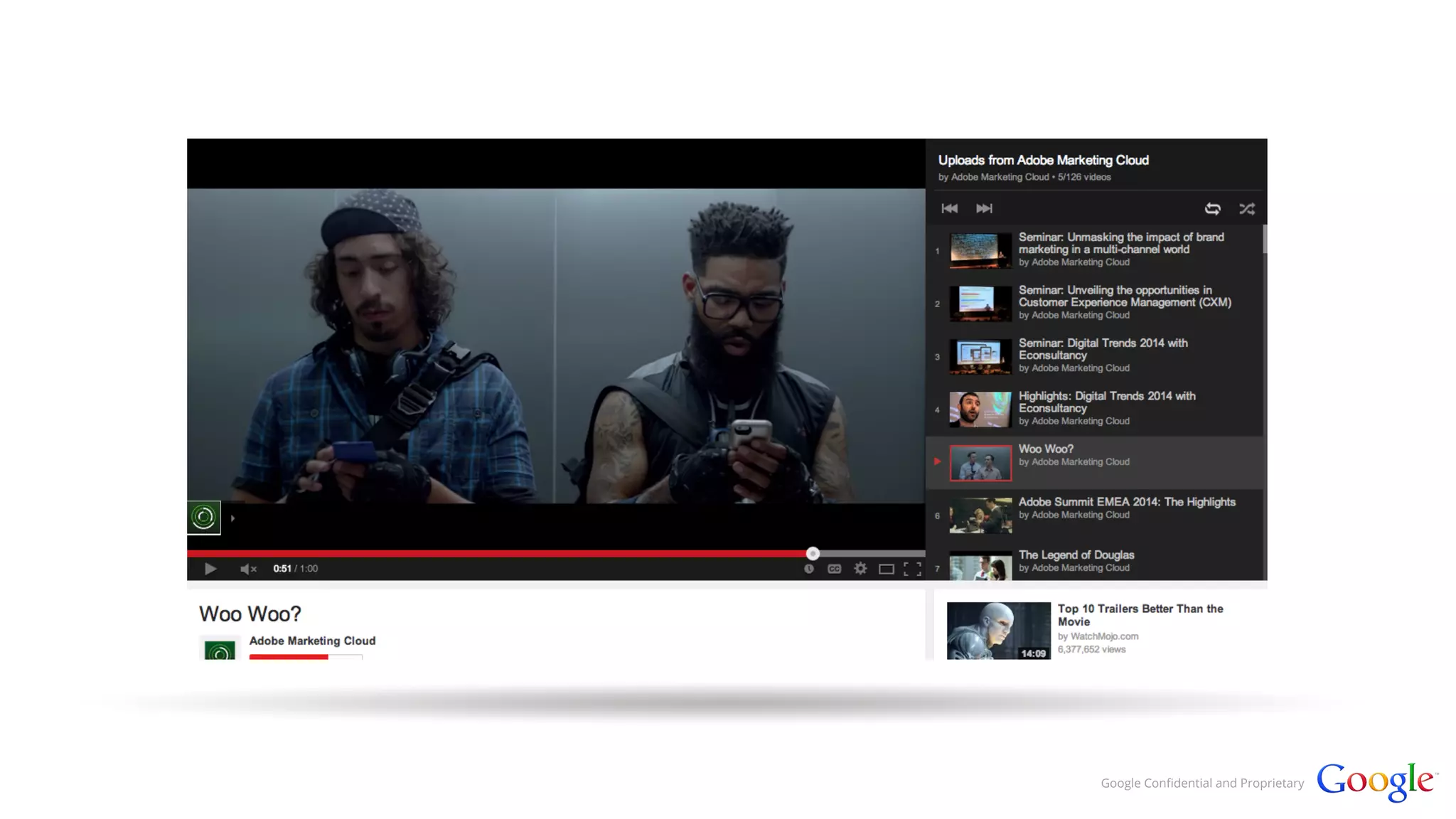 Google Confidential and Proprietary 
 